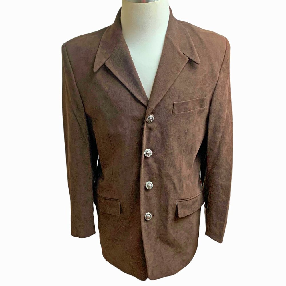 Pronti Collection by Phita Chocolate‎ Microsuede Blazer